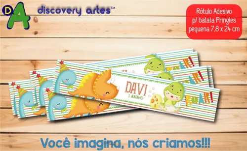 Rótulo Adesivo Batata Dino Baby