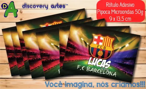 Rótulo Adesivo Pipoca de Microondas Barcelona