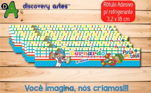 Rótulo Adesivo Refrigerante Patati Patata