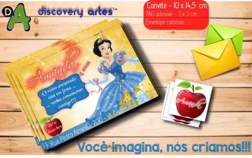 Convite Branca de Neve