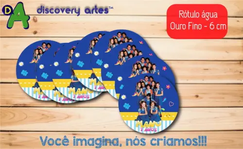 Rótulo Adesivo Água Ouro Fino Chiquititas