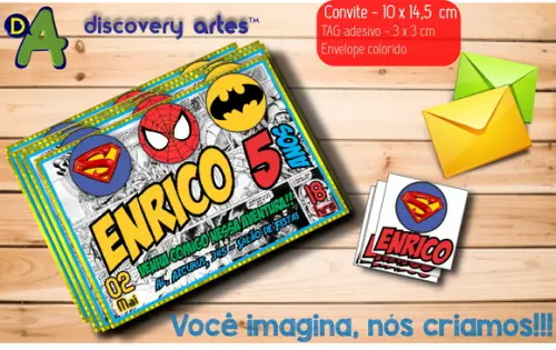 Convite Super Herois