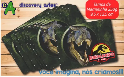 Tampa de Marmitinha Jurassic Park
