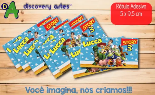 Rótulo Adesivo Toy Story