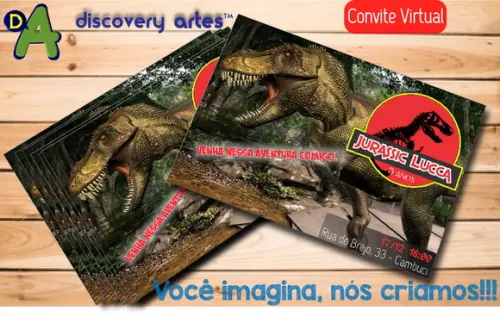 Convite Digital Jurassic Park
