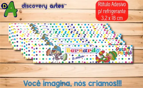 Rótulo Adesivo Refrigerante Patati Patata