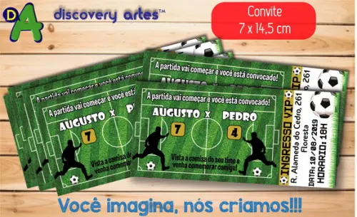 Convite Ingresso Futebol