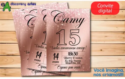 Convite Digita Aniversário 15 Anos