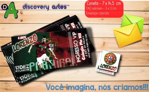 Convite Ingresso Seleção de Portugal