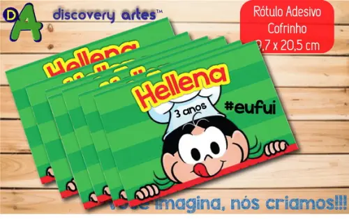 Rótulo Adesivo Cofrinho Magali