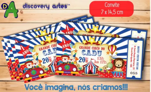 Convite Ingresso Circo