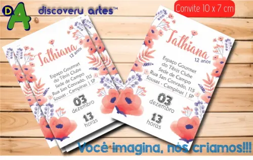 Convite Flores