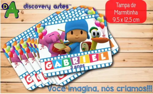 Tampa de Marmitinha Pocoyo