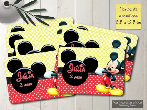 Tampa de Marmitinha Mickey