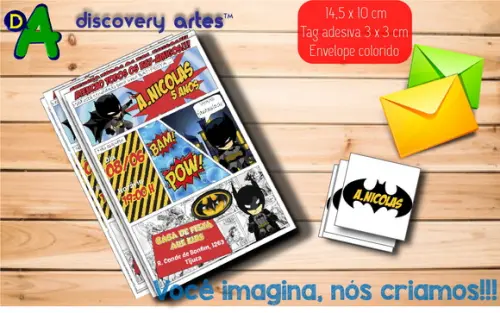 Convite Gibi Batman