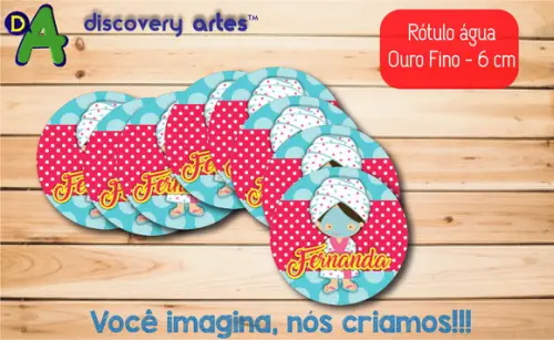 Rótulo Adesivo Água Ouro Fino Spa