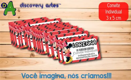 Convite Individual Minnie
