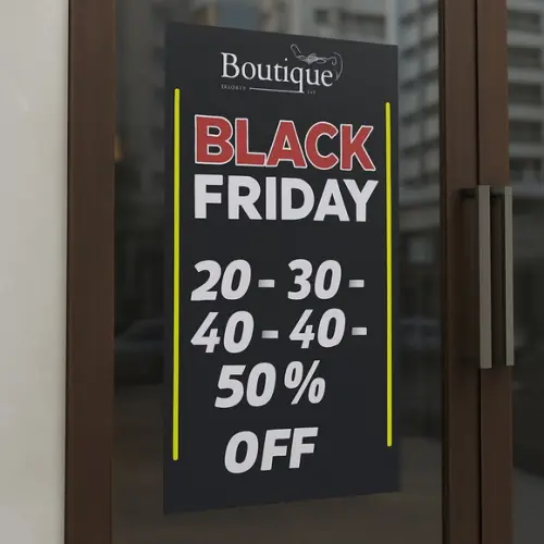 Adesivo Black Friday 30 x 60 cm