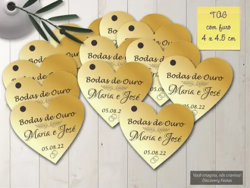 Tag Coração para Bem Casados