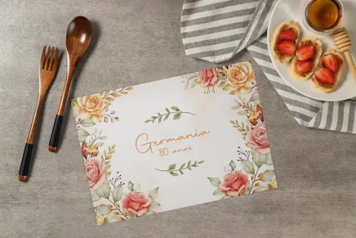 Jogo Americano Floral (descartável)