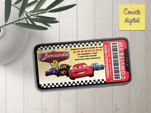 Convite Digital Carros