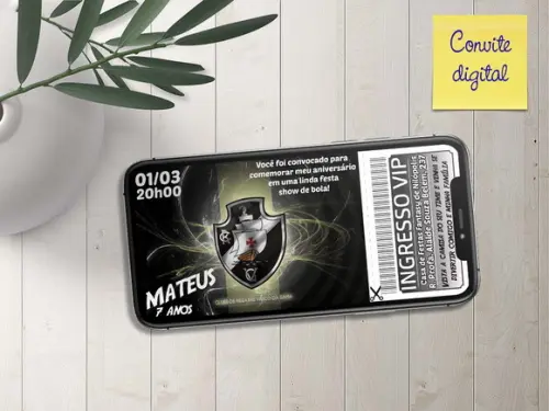 Convite Ingresso Digital Futebol