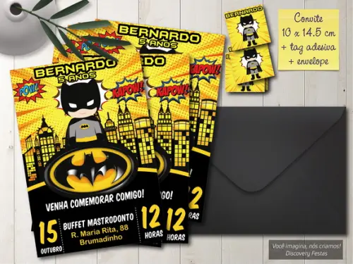 Convite Batman Cute