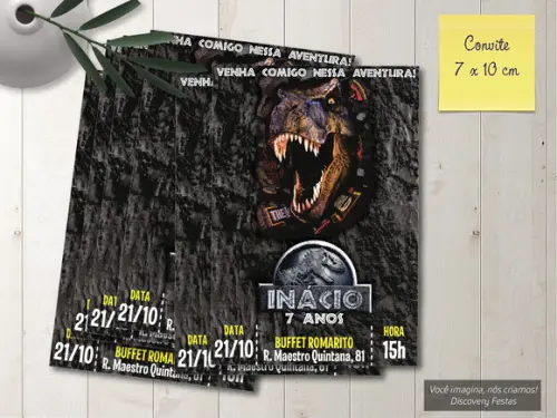 Convite Jurassic World
