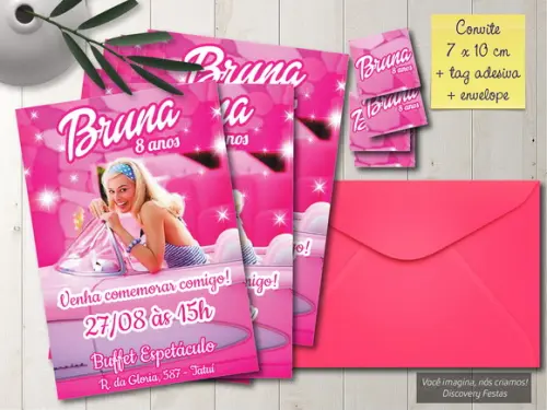 Convite Barbie
