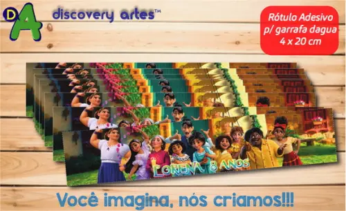 Rótulo Adesivo Garrafa D'água Encanto