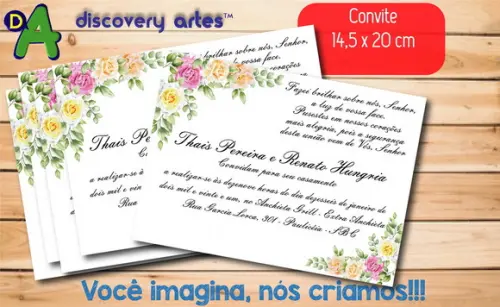 Convite de Casamento Tradicional