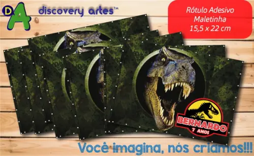 Adesivo Maletinha Jurassic Park