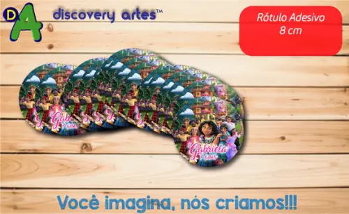 Rótulo Adesivo 8 cm Encanto
