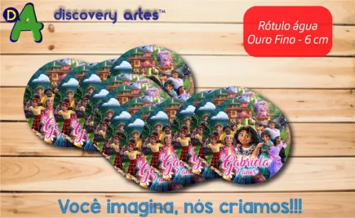 Rótulo Adesivo Água Ouro Fino Encanto