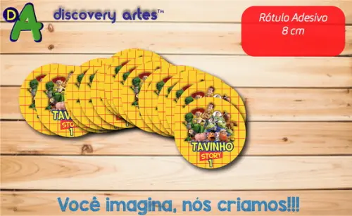 Rótulo Adesivo Toy Story (8 Cm)