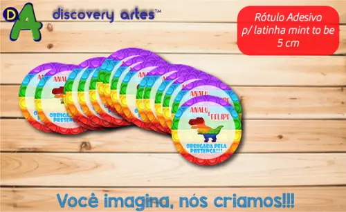 Rótulo Adesivo Latinha Pop It