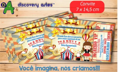 Convite Ingresso Circo