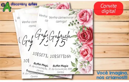 Convite Digital Rosas