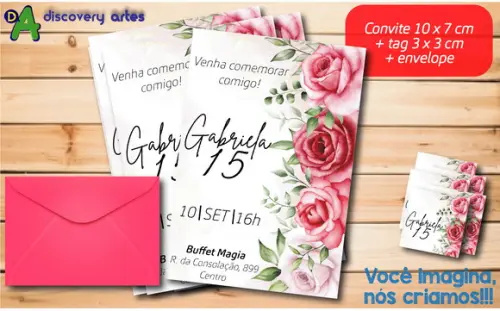 Convite com Rosas