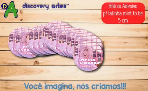 Rótulo Adesivo Latinha Roblox Rosa