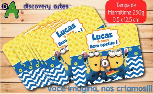 Tampa de Marmitinha Minions