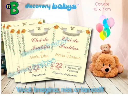Convite Chá de Bebê