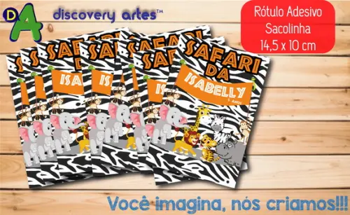 Rótulo Adesivo Sacolinha Safari