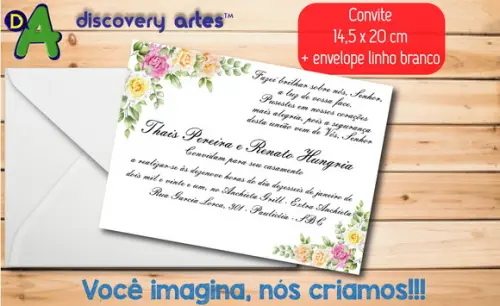 Convite de Casamento Tradicional