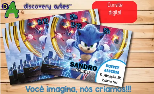 Convite Digital Sonic