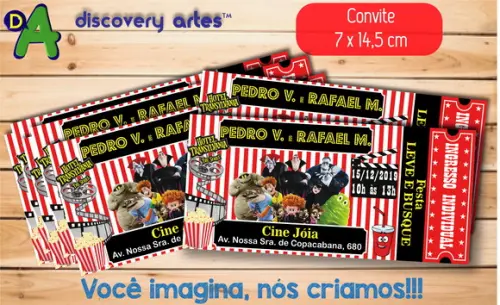 Convite Ingresso Hotel Transylvania