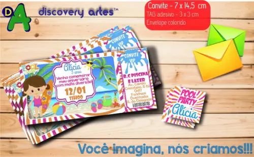 Convite ingresso Pool Party