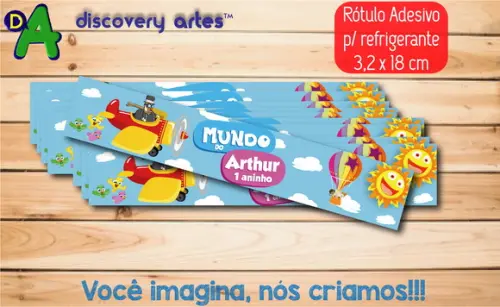 Rótulo Adesivo Refrigerante Mundo Bita