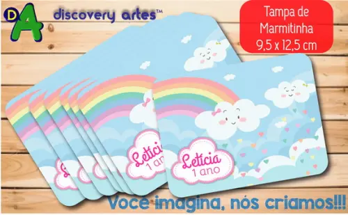 Tampa de Marmitinha Chuva de Amor
