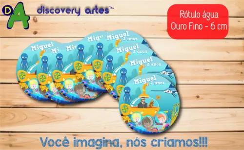 Rótulo Adesivo Água Ouro Fino Mundo Bita